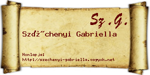 Széchenyi Gabriella névjegykártya