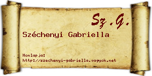 Széchenyi Gabriella névjegykártya