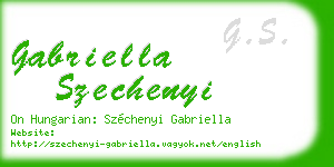 gabriella szechenyi business card