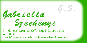 gabriella szechenyi business card